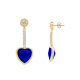 ORECCHINI PENDENTI CON ZIRCONIA E CRISTALLI CUORI COLORATI - MDD2732E ORECCHINI PENDENTI CON ZIRCONIA E CRISTALLI CUORI COLORATI - MDD2732E
