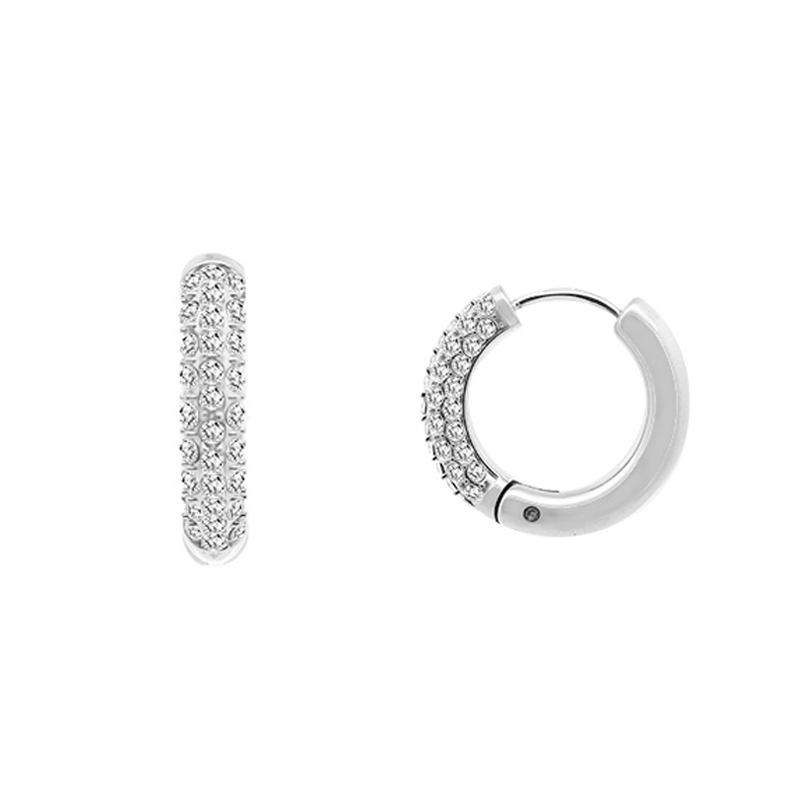 ORECCHINI A CERCHIO CON ZIRCONE - MY2560C327