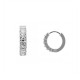 ORECCHINI A CERCHIO CON ZIRCONI QUADRATI - MY25616C317
