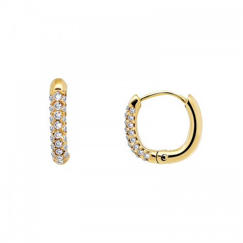 ORECCHINI A CERCHIO CON ZIRCONI - MY25656C325