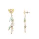 ORECCHINI CUORE CON PENDENTI DI PERLINE - NK2112480F75 ORECCHINI CUORE CON PENDENTI DI PERLINE - NK2112480F75