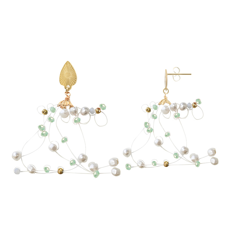 ORECCHINI PENDENTI CON CRISTALLI E PERLE - NK2112480F7 ORECCHINI PENDENTI CON CRISTALLI E PERLE - NK2112480F7