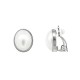 ORECCHINI A CLIP CON PERLA OVALE - QJ2236D593/C362