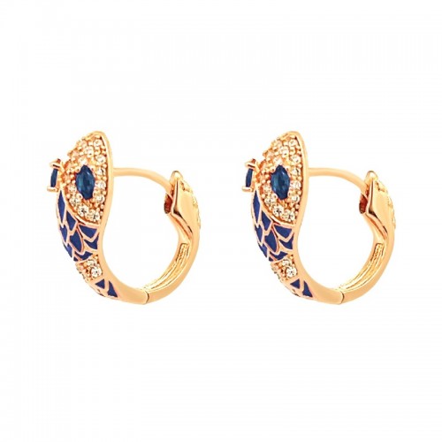 ORECCHINI A CERCHIO SNAKE - QJ227756D73