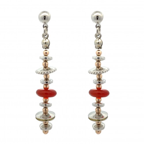 ORECCHINI PENDENTI CON PIETRE - S012046R