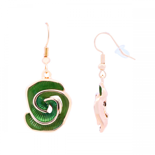 ORECCHINI CON CIONDOLO SPIRALE SMALTATA - SW24112A818 ORECCHINI CON CIONDOLO SPIRALE SMALTATA - SW24112A818