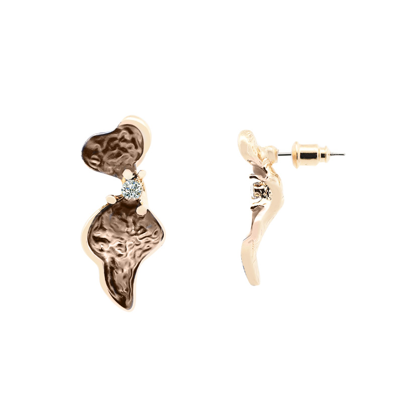 ORECCHINI PETALI SMALTATI CON STRASS - SW2424B739