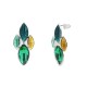 ORECCHINI FOGLIE SMALTATE CON CRISTALLI - SW2436A164 ORECCHINI FOGLIE SMALTATE CON CRISTALLI - SW2436A164