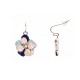 ORECCHINI PENDENTI FIORE SMALTATO - SW2528C529