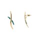 ORECCHINI CON LINEE INCROCIATE SMALTATE - SW2528C543