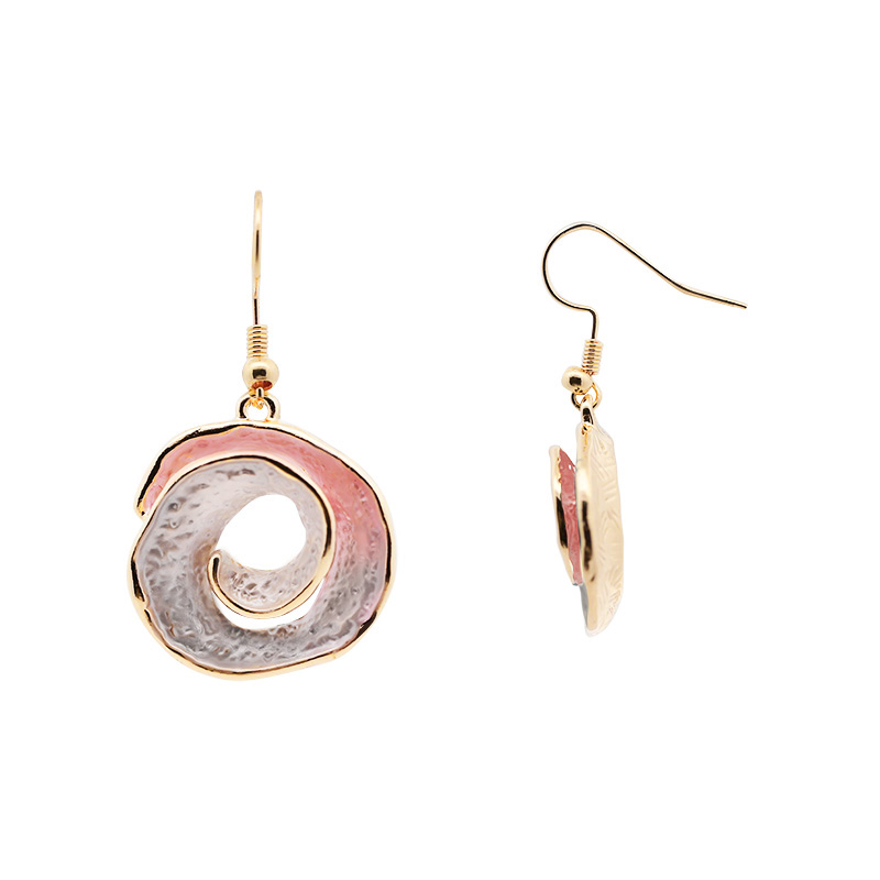 ORECCHINI PENDENTI SPIRALE SMALTATA - SW2528C549