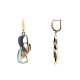 ORECCHINI PENDENTI ASTRATTI CON INTRECCI SMALTATI - SW2552C495