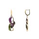 ORECCHINI PENDENTI ASTRATTI CON INTRECCI SMALTATI - SW2552C495