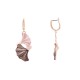 ORECCHINI PENDENTI FOGLIE DI GINKGO SMALTATE - SW2552C496