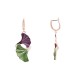 ORECCHINI PENDENTI FOGLIE DI GINKGO SMALTATE - SW2552C496