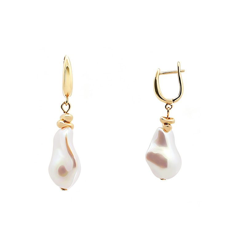 ORECCHINI PENDENTI CON PERLA BAROCCA - SW2644C833