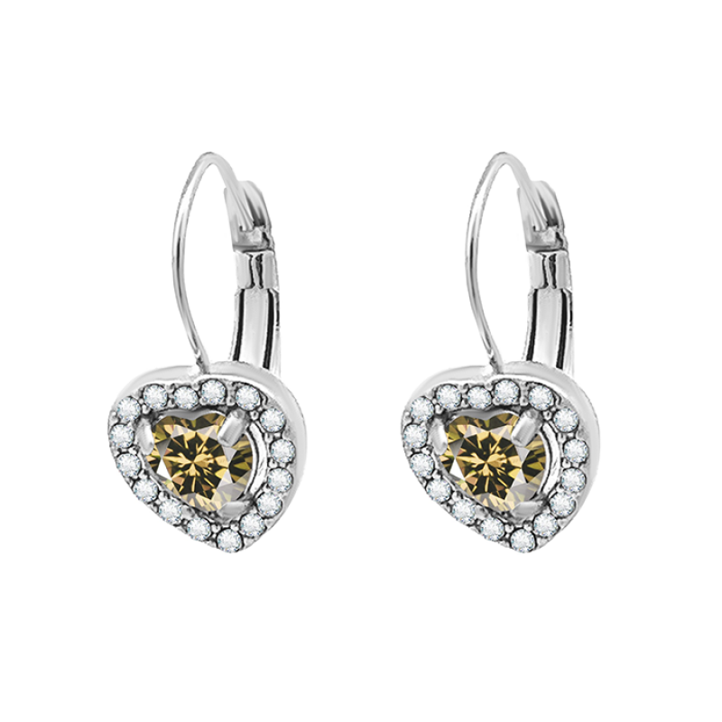 ORECCHINI CON ZIRCONI CUORE - WF2360E672