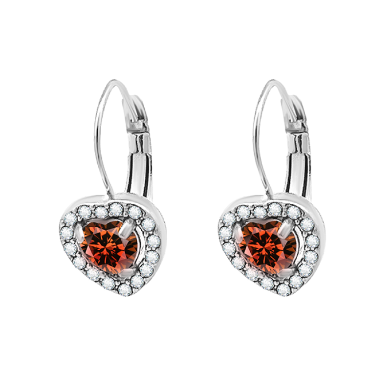 ORECCHINI CON ZIRCONI CUORE - WF2360E672