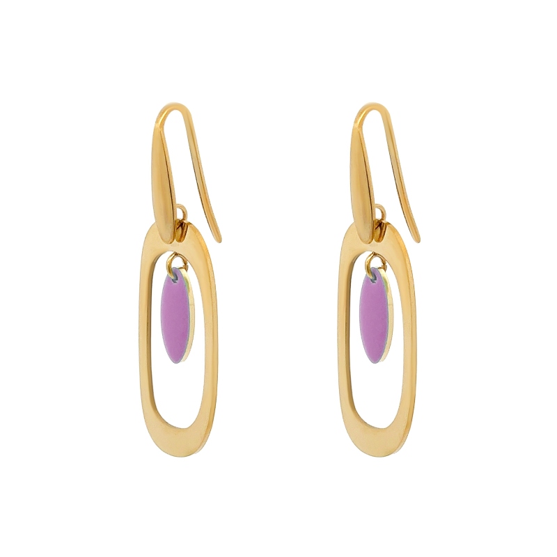 ORECCHINI PENDENTI SMALTATI - WF24624A97