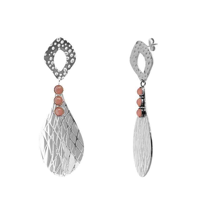 ORECCHINI PENDENTI CON PIETRA - WF2480A61 ARG ORECCHINI PENDENTI CON PIETRA - WF2480A61 ARG