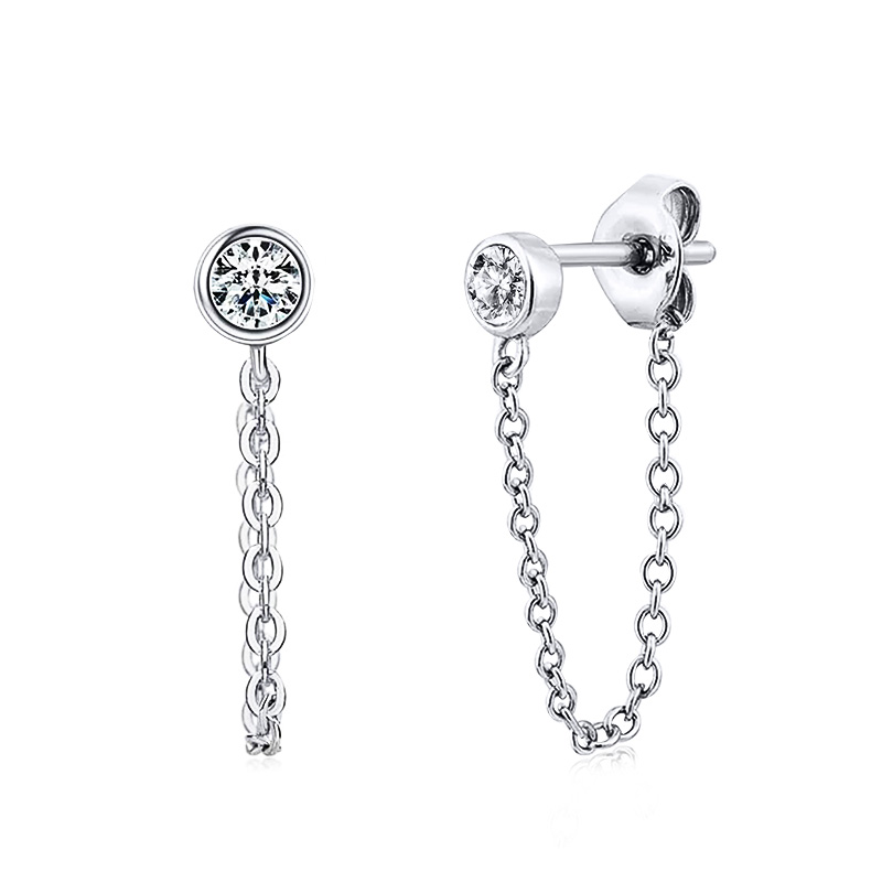 ORECCHINI PUNTO LUCE CON CATENA - XP2332E381