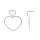 ORECCHINI PENDENTI A CUORE CON STRASS - YC24112B664 ORECCHINI PENDENTI A CUORE CON STRASS - YC24112B664