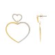 ORECCHINI PENDENTI A CUORE CON STRASS - YC24112B664 ORECCHINI PENDENTI A CUORE CON STRASS - YC24112B664