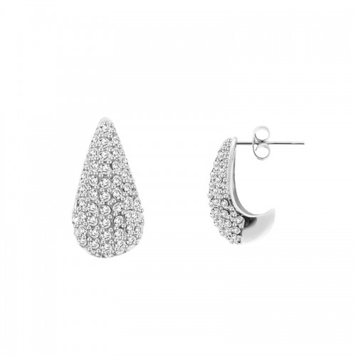 ORECCHINI A GOCCIA CON STRASS - YC24120B645