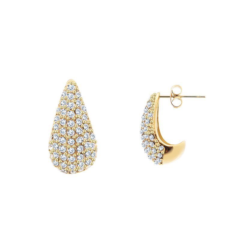 ORECCHINI A GOCCIA CON STRASS - YC24120B645 ORECCHINI A GOCCIA CON STRASS - YC24120B645