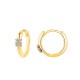 ORECCHINI A CERCHIO CON ORSETTO IN STRASS - YC2440B646 ORECCHINI A CERCHIO CON ORSETTO IN STRASS - YC2440B646