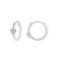 ORECCHINI A CERCHIO CON CUORE IN STRASS - YC2440B647 ORECCHINI A CERCHIO CON CUORE IN STRASS - YC2440B647