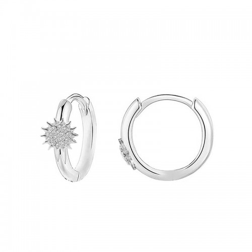 ORECCHINI A CERCHIO CON SOLE IN STRASS - YC2440B648
