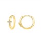 ORECCHINI A CERCHIO CON CROCE IN STRASS - YC2440B649