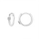 ORECCHINI A CERCHIO CON QUADRIFOGLIO IN STRASS - YC2440B650