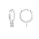 ORECCHINI A CERCHIO CON PENDENTE ORSETTO IN STRASS - YC2452B670 ORECCHINI A CERCHIO CON PENDENTE ORSETTO IN STRASS - YC2452B670