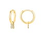 ORECCHINI A CERCHIO CON PENDENTE ORSETTO IN STRASS - YC2452B670 ORECCHINI A CERCHIO CON PENDENTE ORSETTO IN STRASS - YC2452B670