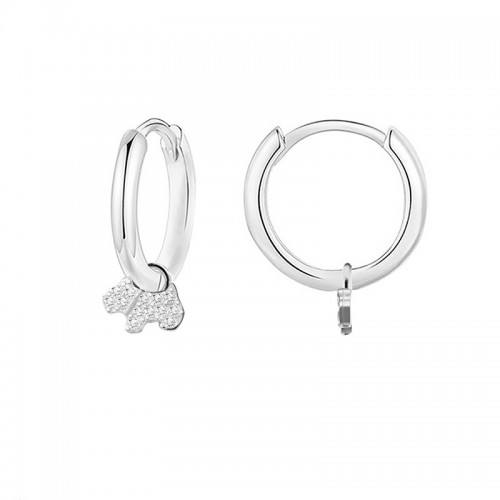 RHINESTONE DOG DANGLE HOOP EARRINGS - YC2452B676