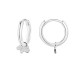 ORECCHINI A CERCHIO CON PENDENTE CANE IN STRASS - YC2452B676