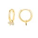 ORECCHINI A CERCHIO CON PENDENTE CANE IN STRASS - YC2452B676