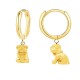 ORECCHINI A CERCHIO CON PENDENTE CANE - YC2452B946 ORECCHINI A CERCHIO CON PENDENTE CANE - YC2452B946