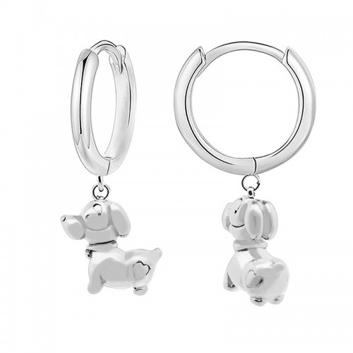 ORECCHINI A CERCHIO CON PENDENTE CANE - YC2452B947