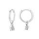 ORECCHINI A CERCHIO CON PERLA E ORSETTO STRASS - YC2464B682