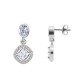 ORECCHINI PENDENTI CON ZIRCONI OVALI E QUADRATI - YC2476B961 ORECCHINI PENDENTI CON ZIRCONI OVALI E QUADRATI - YC2476B961