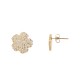 ORECCHINI A BOTTONE FIORE CON STRASS - YC2480B634 ORECCHINI A BOTTONE FIORE CON STRASS - YC2480B634