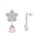 ORECCHINI PENDENTI FIORE CON ZIRCONI - YC2488B963