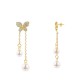 ORECCHINI PENDENTI CON FARFALLA E PERLE - YC2496B968 ORECCHINI PENDENTI CON FARFALLA E PERLE - YC2496B968