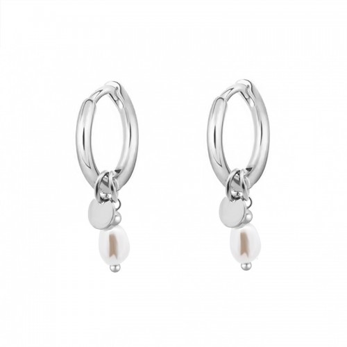 ORECCHINI A CERCHIO CON PERLA - YC25552B146