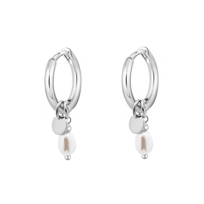 ORECCHINI A CERCHIO CON PERLA - YC25552B146