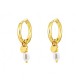 ORECCHINI A CERCHIO CON PERLA - YC25552B146