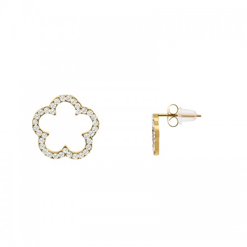 ORECCHINI A PERNO IN STRASS DI VARIE FORME - YC25624B